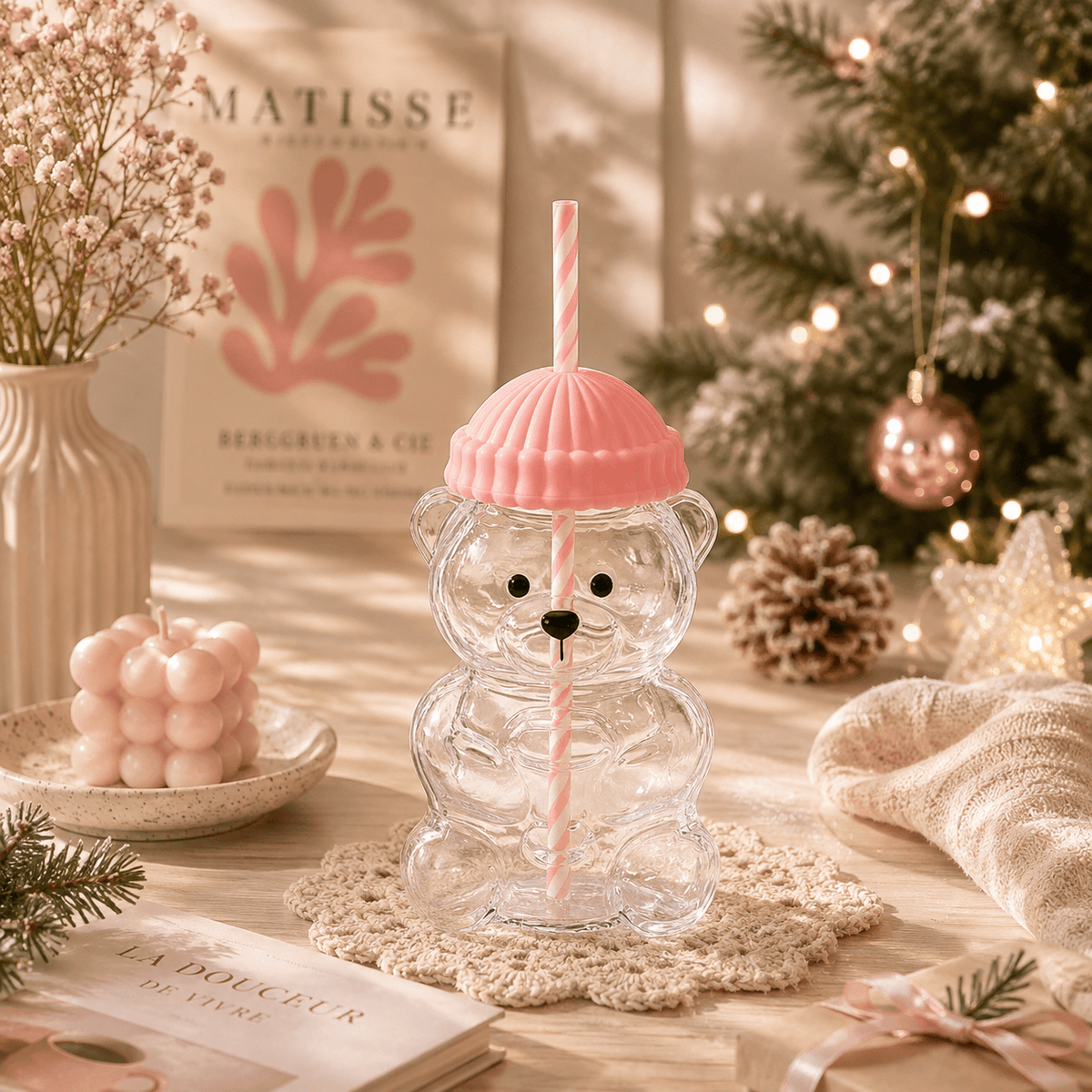 Clear Bear Tumbler: The Cozy Cup Made for Slow Mornings and Sweet Moments