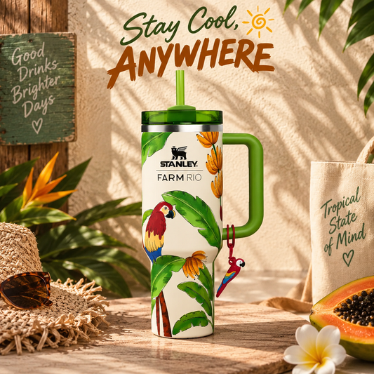 FARM RIO Tropical Toucan Stanley Tumbler