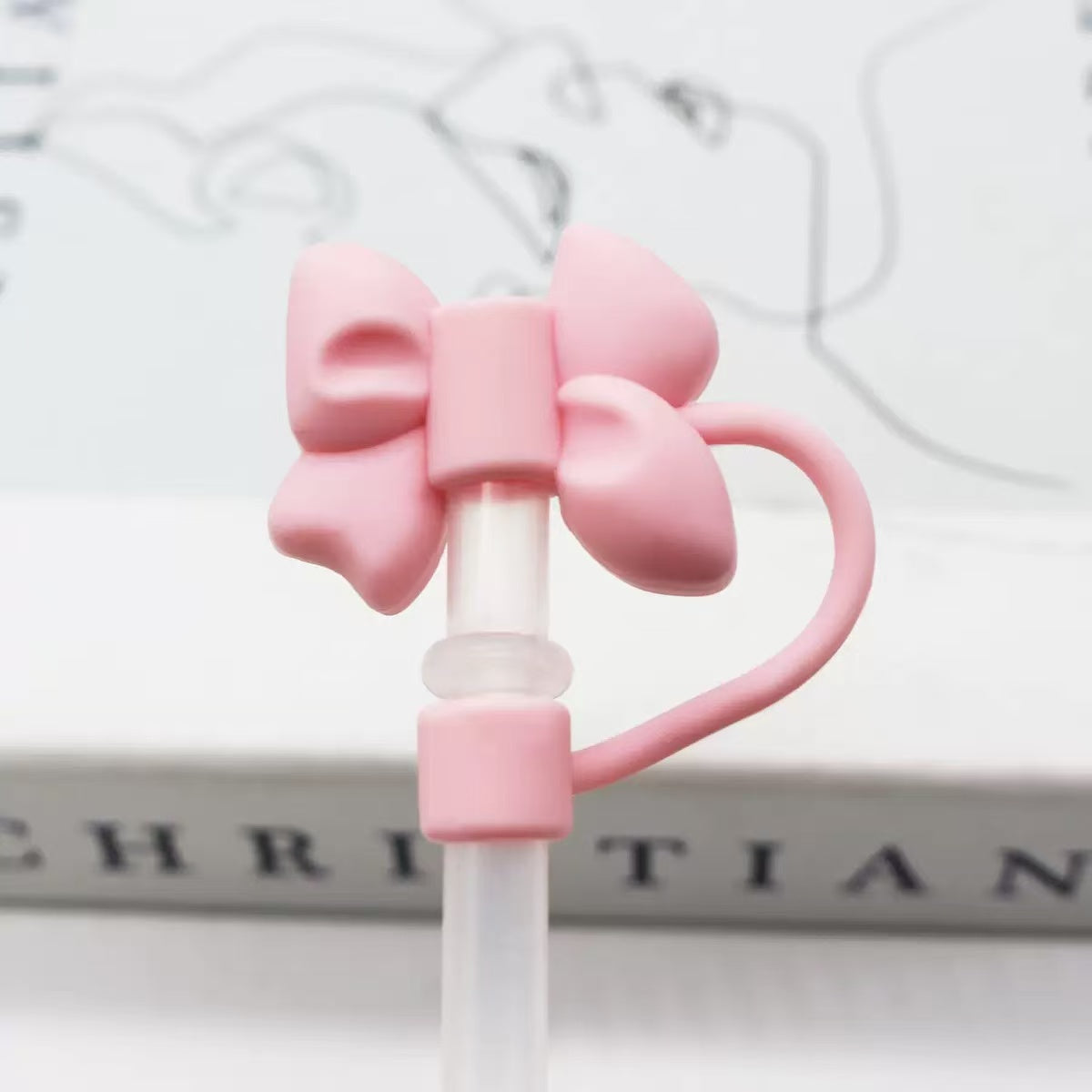 Bow Straw Topper Charm（4 Pack)